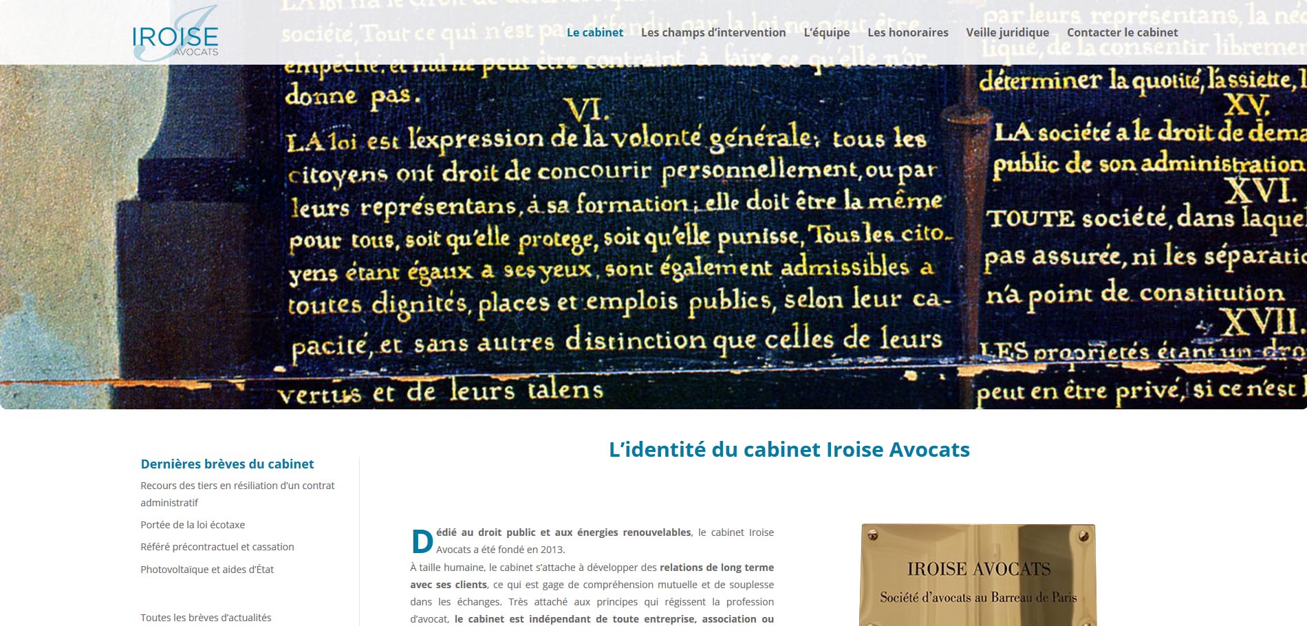 Site internet vitrine-Cabinet Iroise Avocats-julienbarbat-communication digitale-creation site internet-referencement