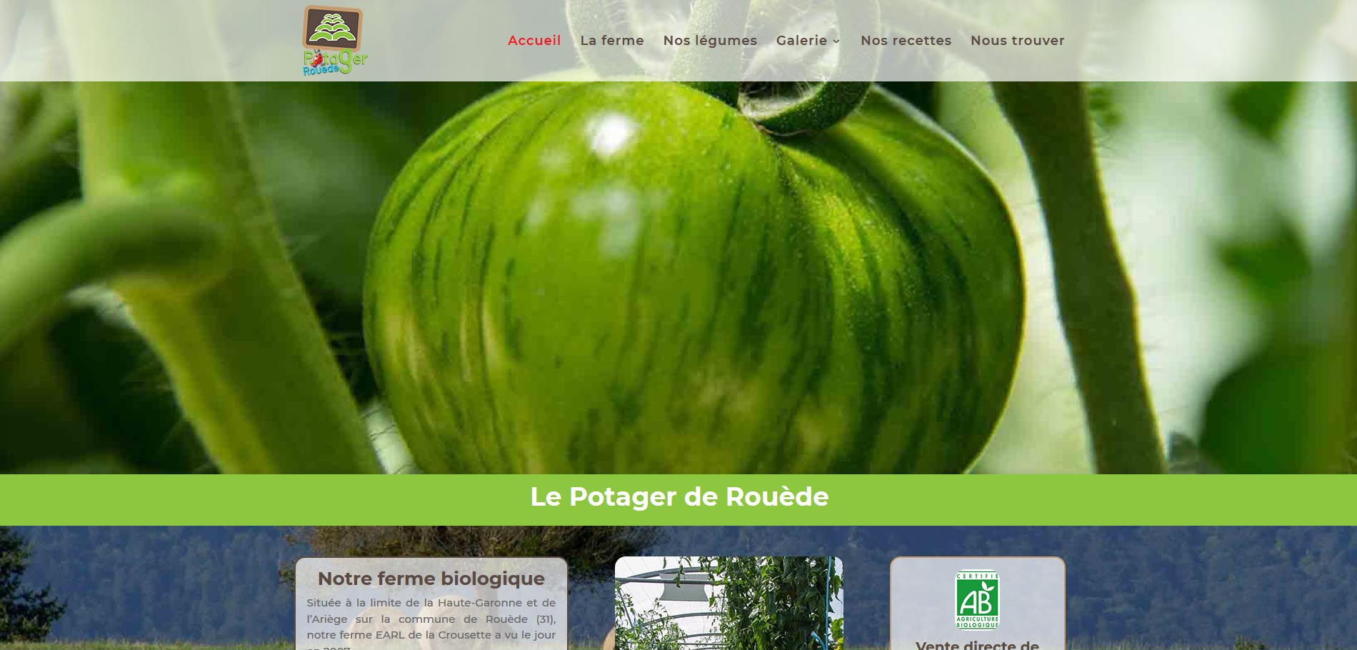 Site internet vitrine-Le Potager de Rouede-Maraicher biologique-julienbarbat-communication digitale-creation site internet-referencement