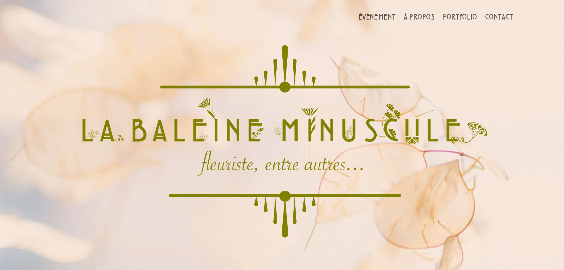 Site-internet-La Baleine Minuscule-Artisane fleuriste-Julien Barbat-communication digitale